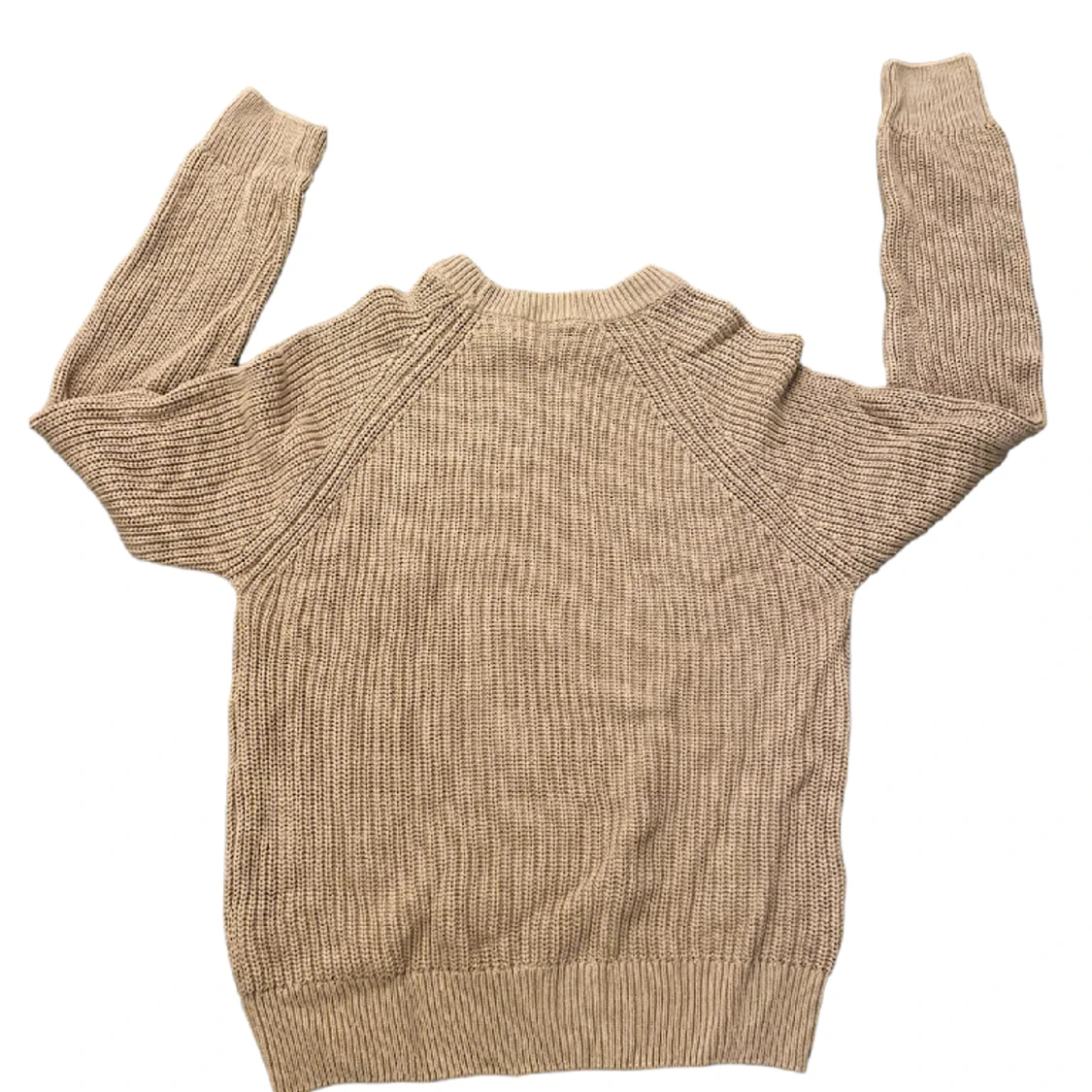 Beige stickad tröja  - 90