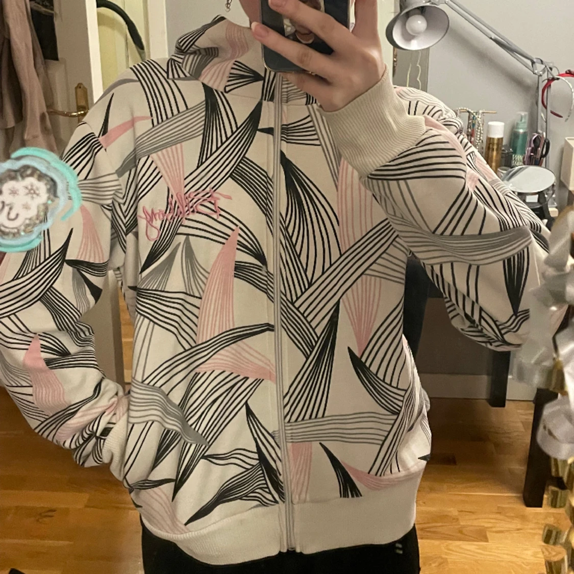 Zipup gossip med mönster  - 90