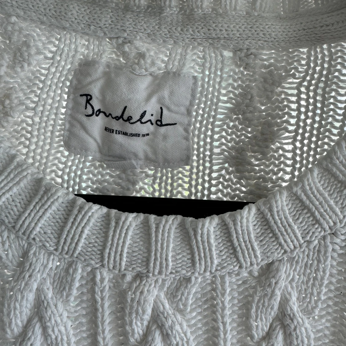 Kabelstickad fin tröja - 91