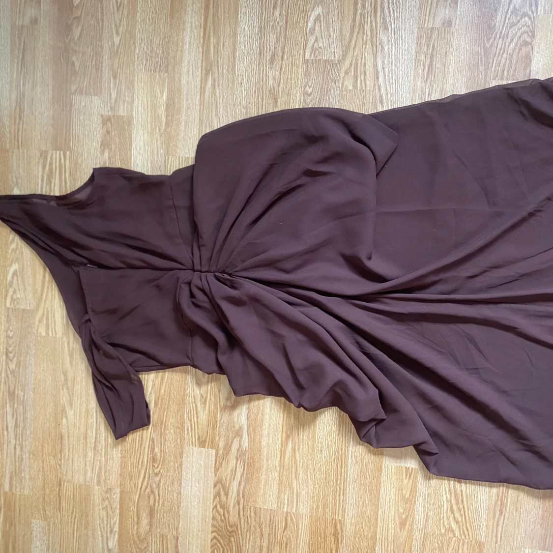 Coffee colored elegant formal dress - 90