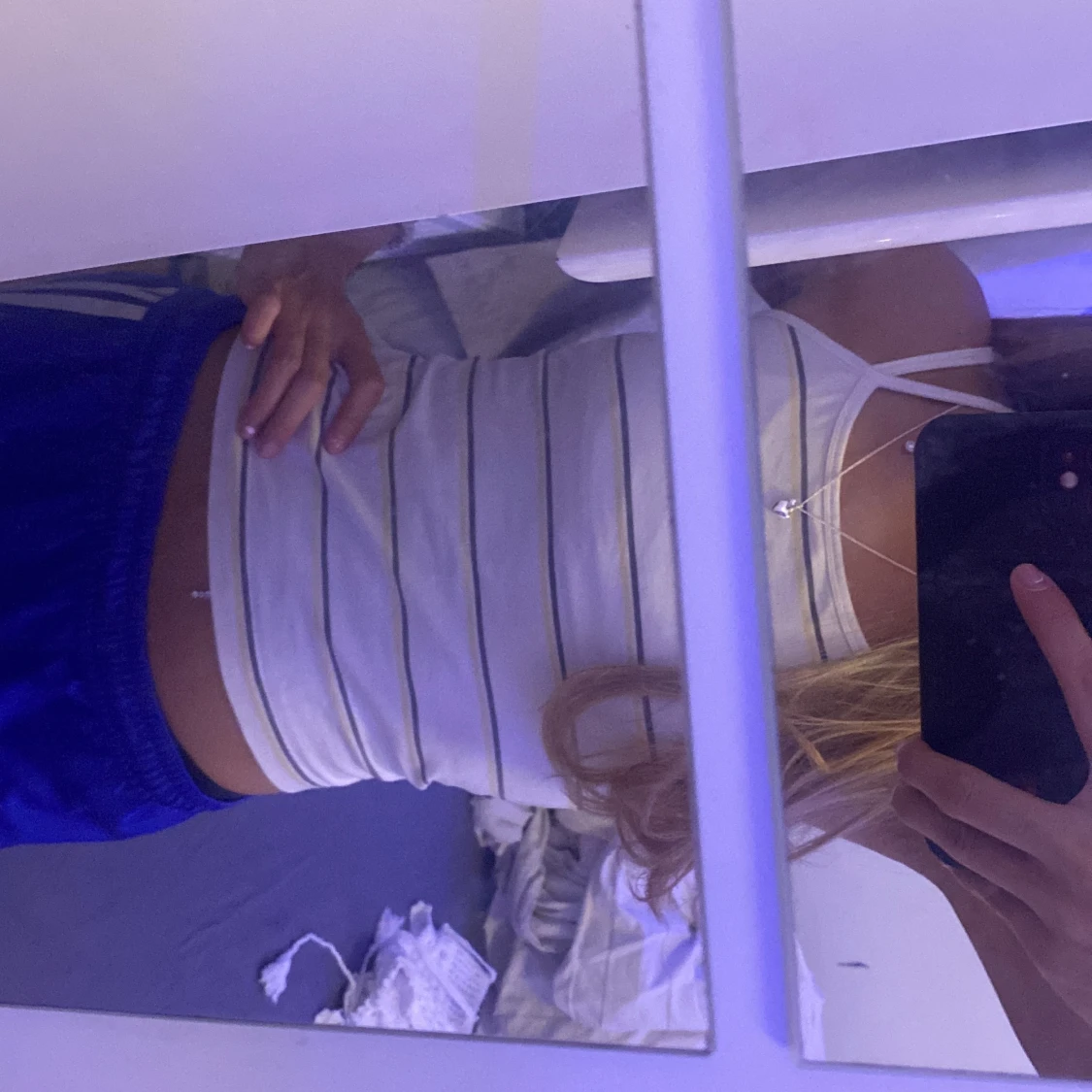 öppen rygg topp med knut - 90