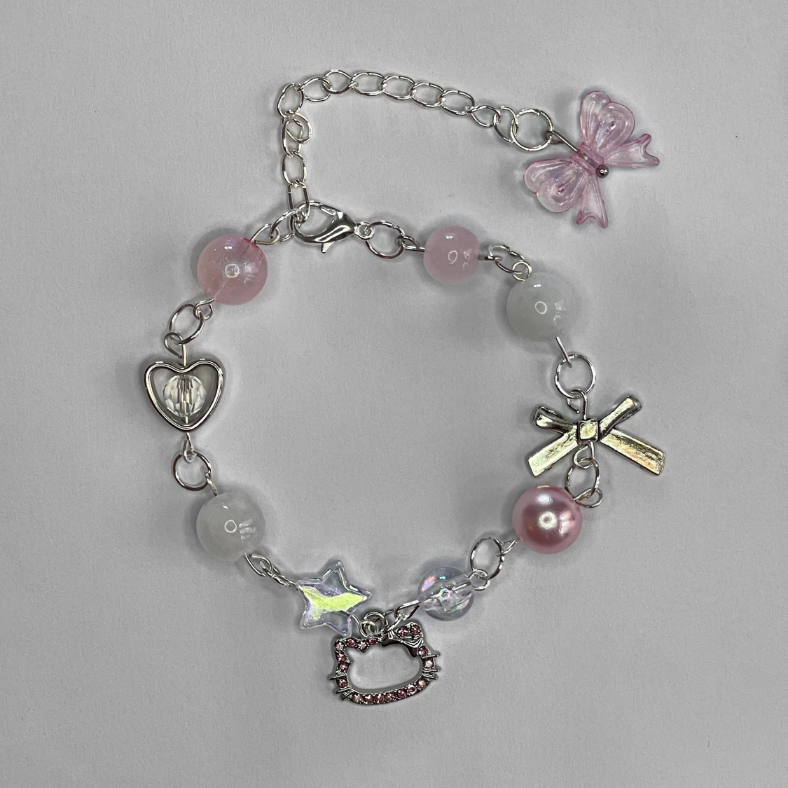 Rosa Hello Kitty Armband 