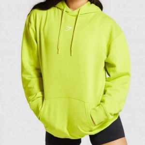 Gymshark Lime Green Oversized Boyfriend Hoodie M - Revinting. Drawstring. Some light fuzz, but I didn’t even wear this. Too big. Logo print intact. Drawstring hood. Cotton blend. No holes, tears, rips, stains, snags. Smoke and pet free storage space. No other flaws to note. 