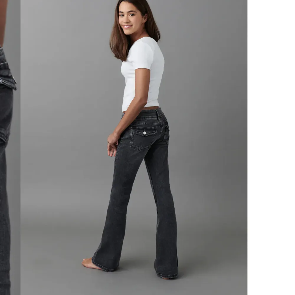 Säljer dessa jeans ifrån gina tricot barnavdelning i storlek 158, passar perfekt på mig som är 161!!. Jeans & Byxor.