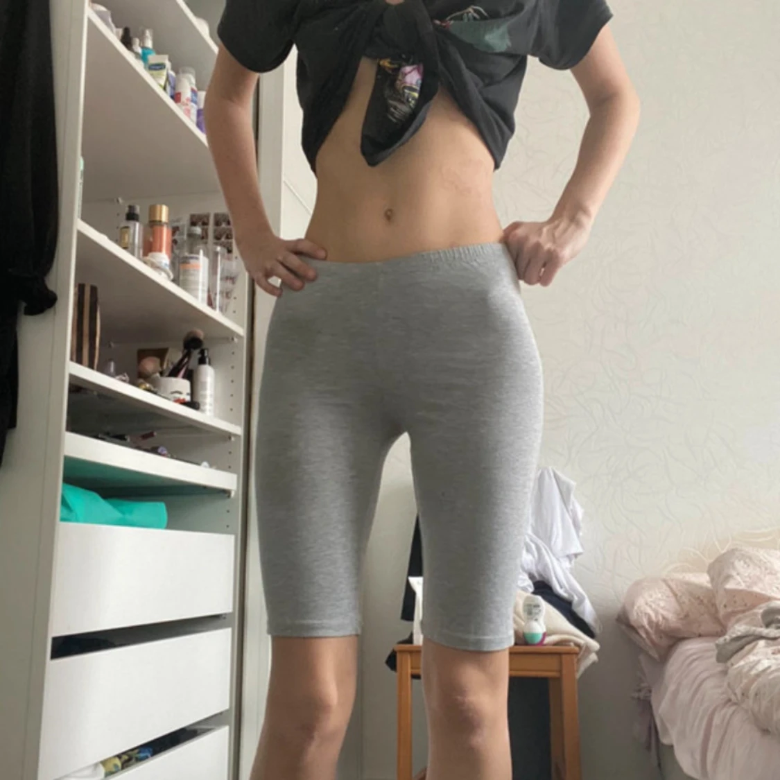 Grå cykelshorts - 91