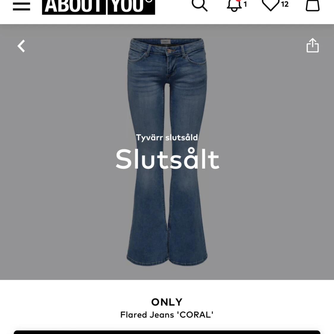 Lågmidjade jeans