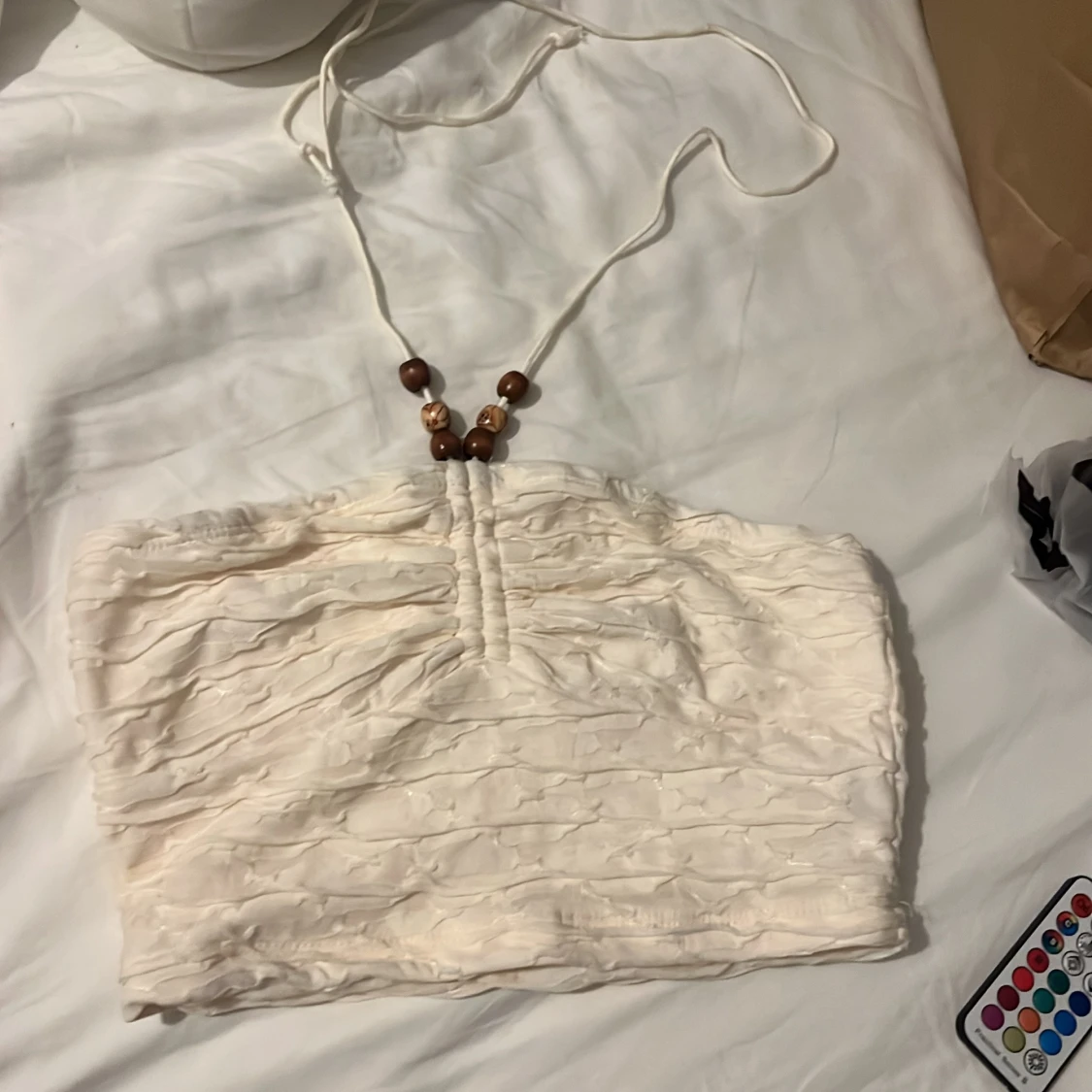 Tube top med knyt i nacken - 90