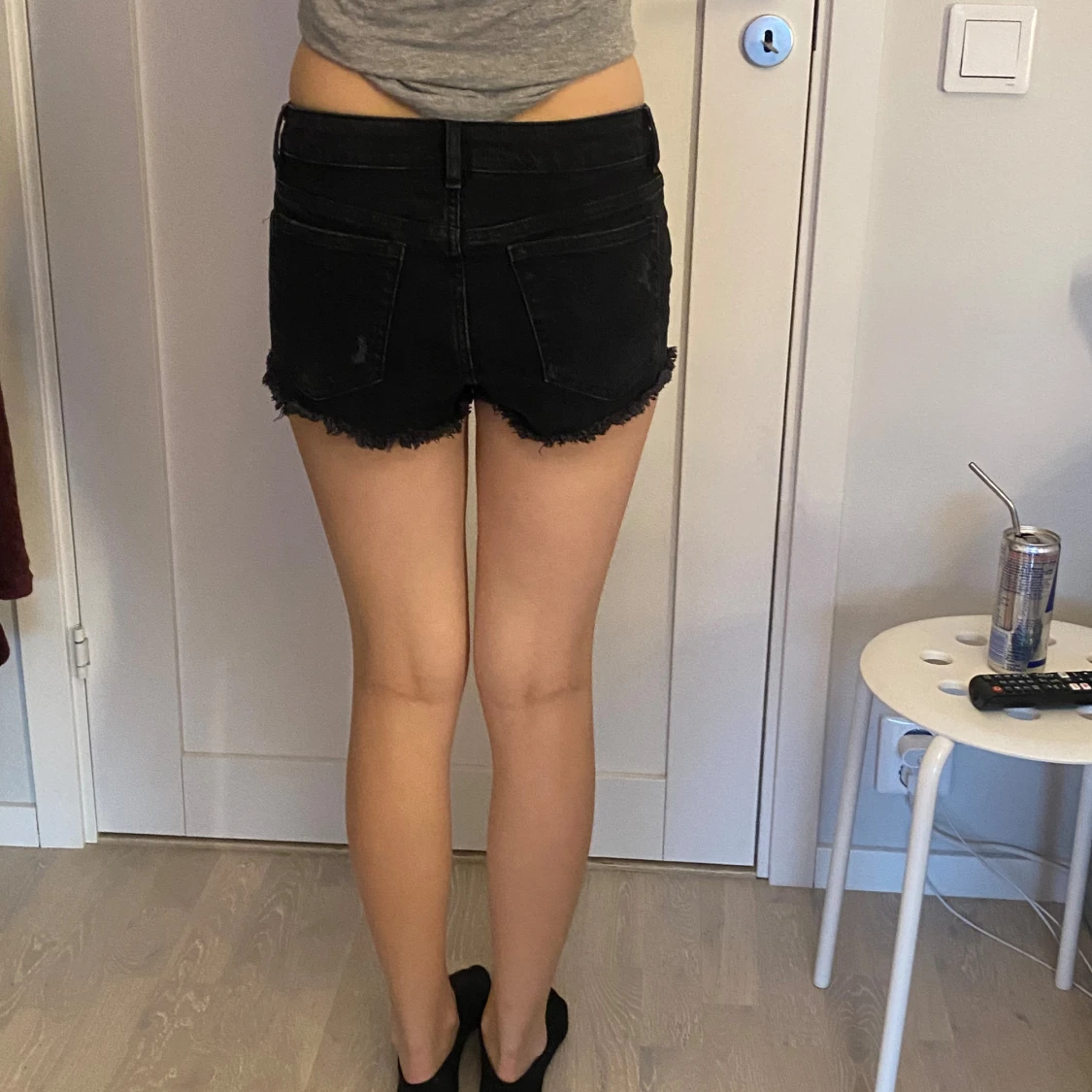 Lågmidjade Jeansshorts - 91