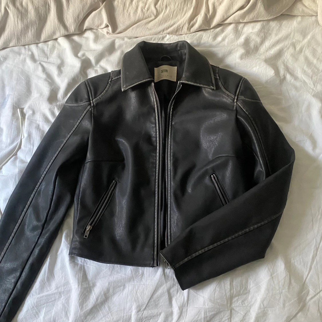 Läder jacka  - 90