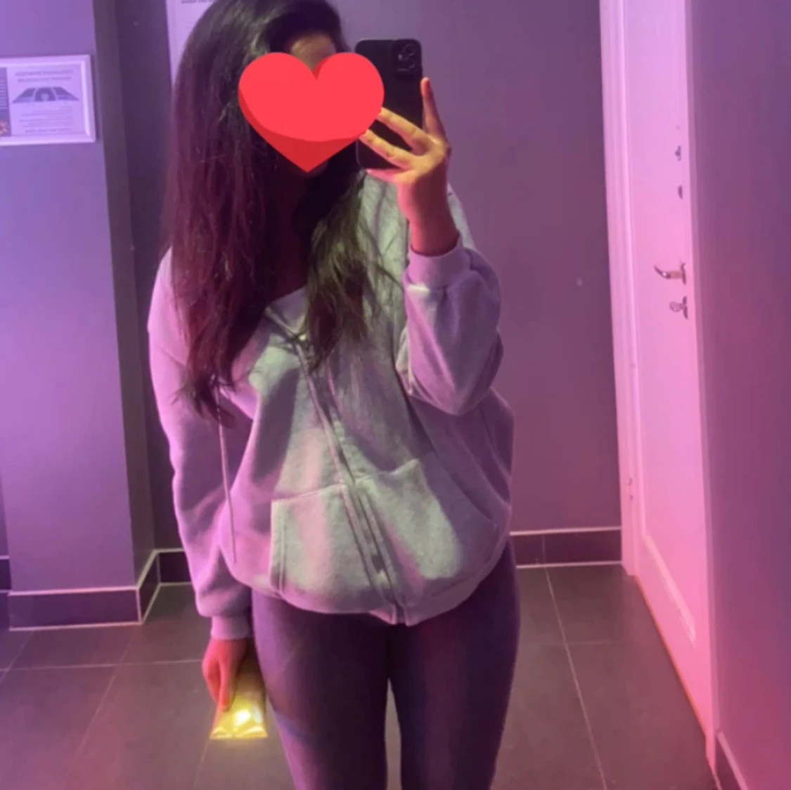 Grå oversized kofta - 90