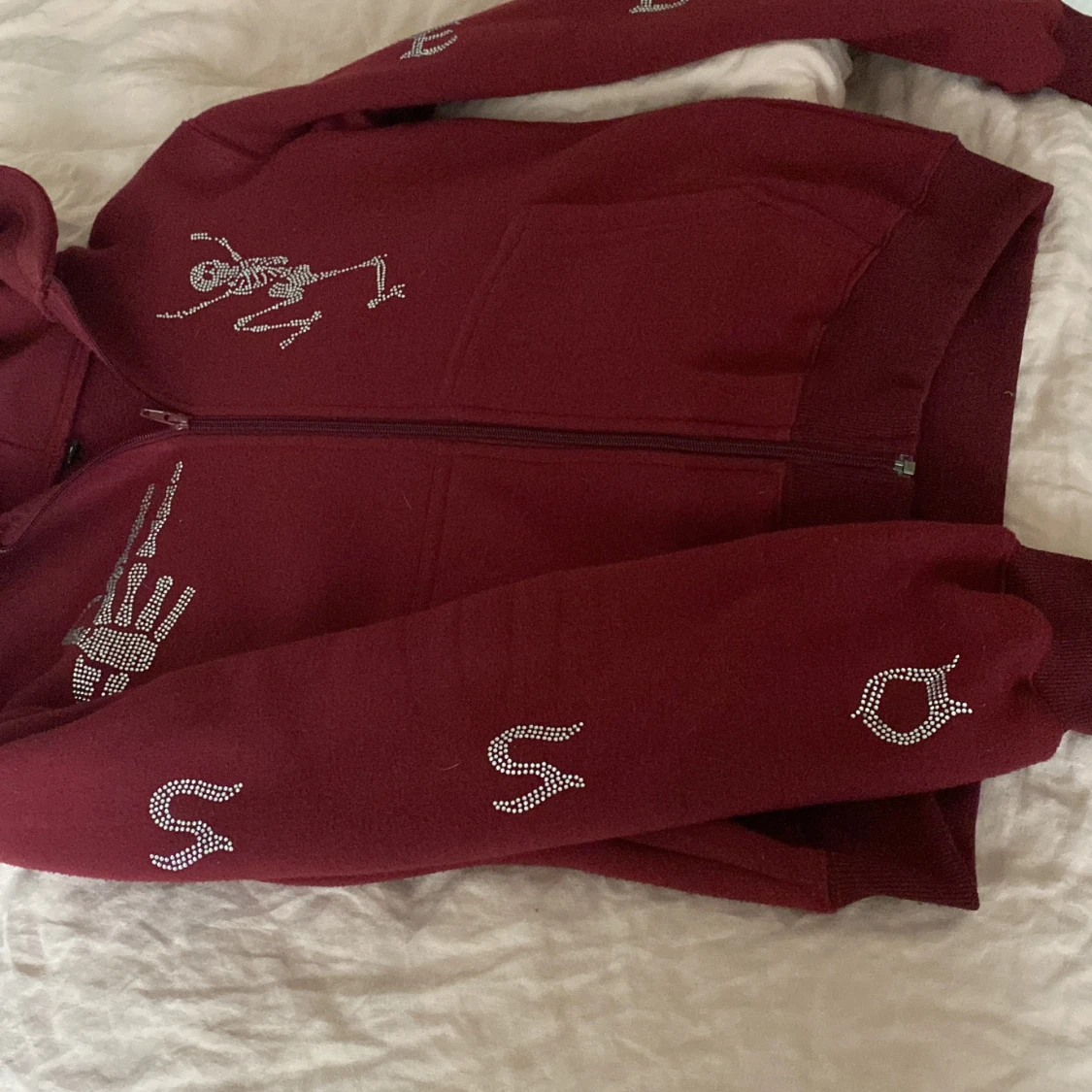 Rhinestone hoodie - 91