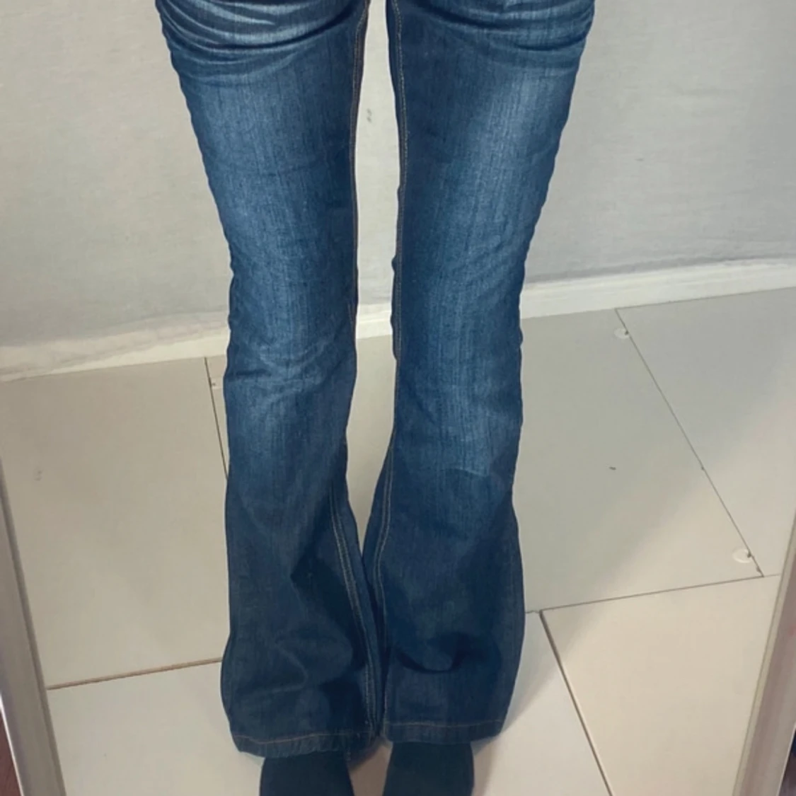 Lågmidjade bootcut jeans - 90