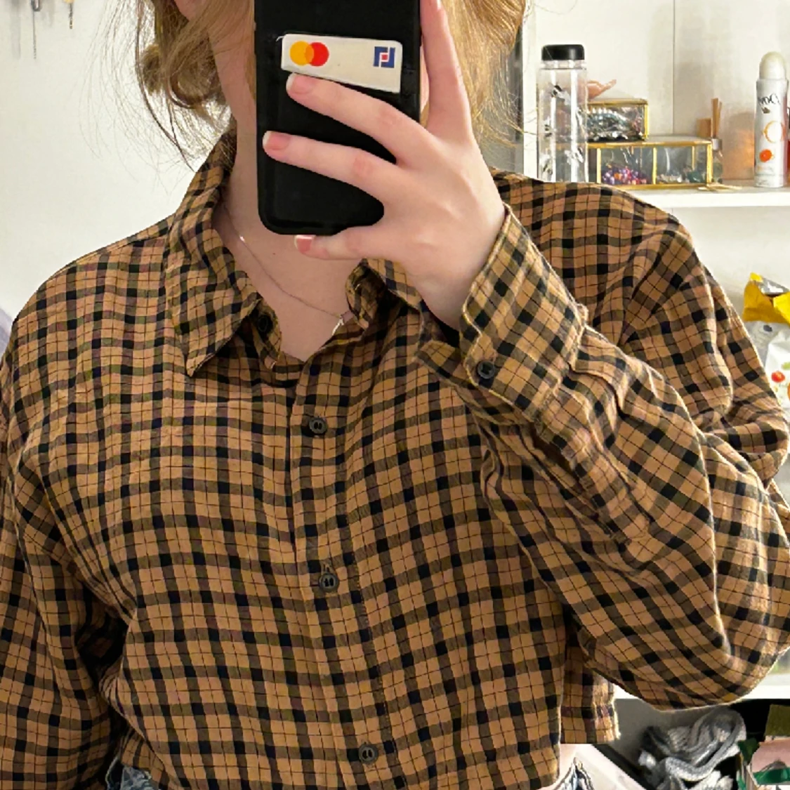 croppad skjorta från hm