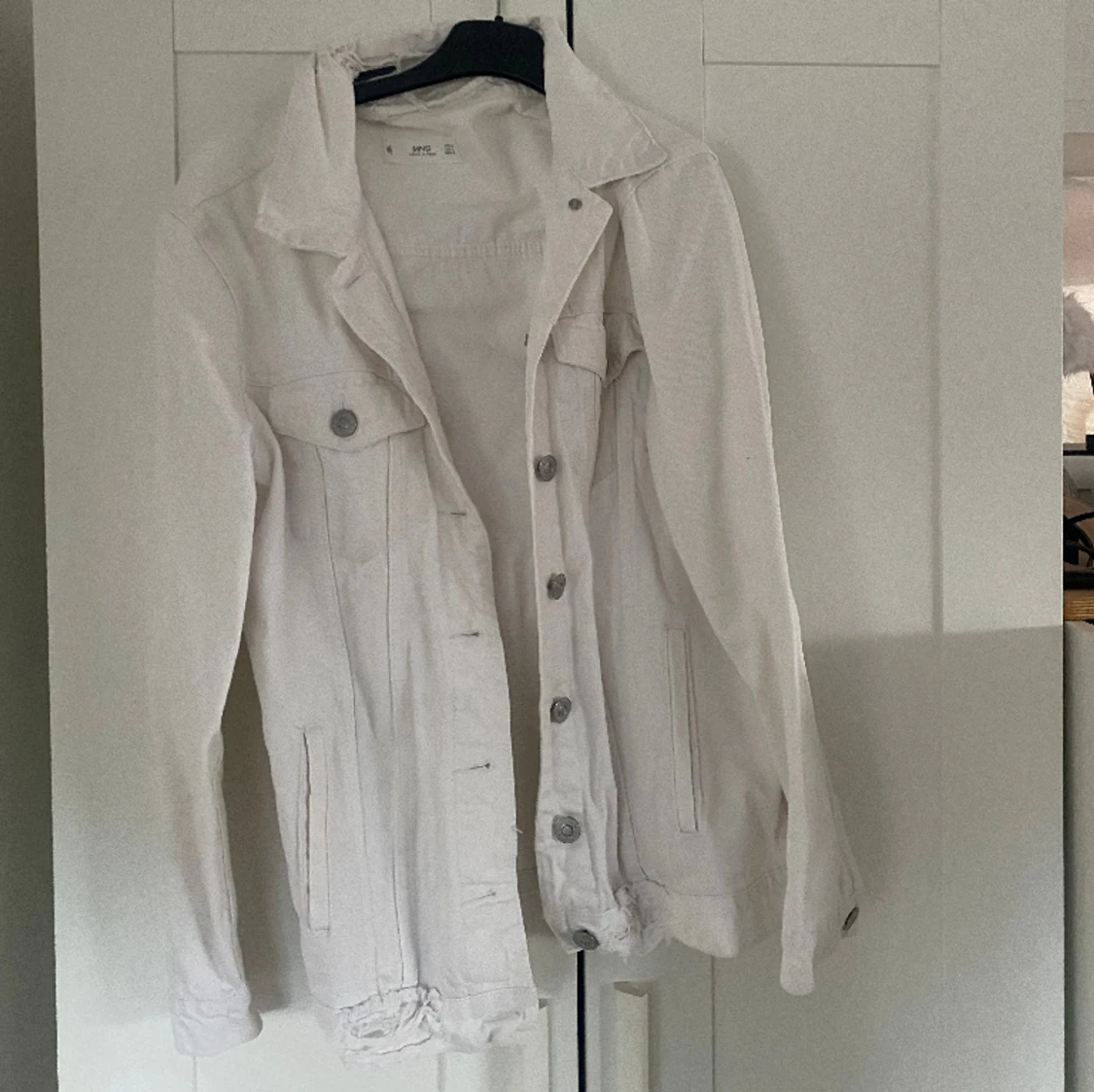 Vit jeansjacka - 90