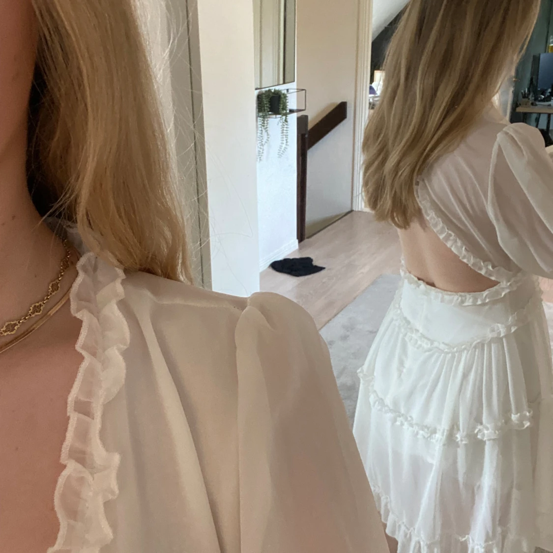 Vit klänning  - 91
