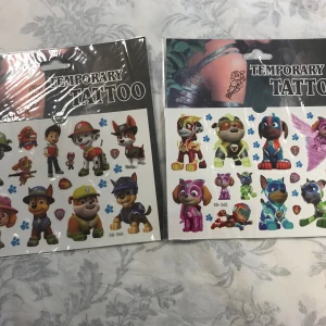 Paw Patrol Tatueringar  - Mått 25.50*10.50cm/st 3 år + 50kr/2st 