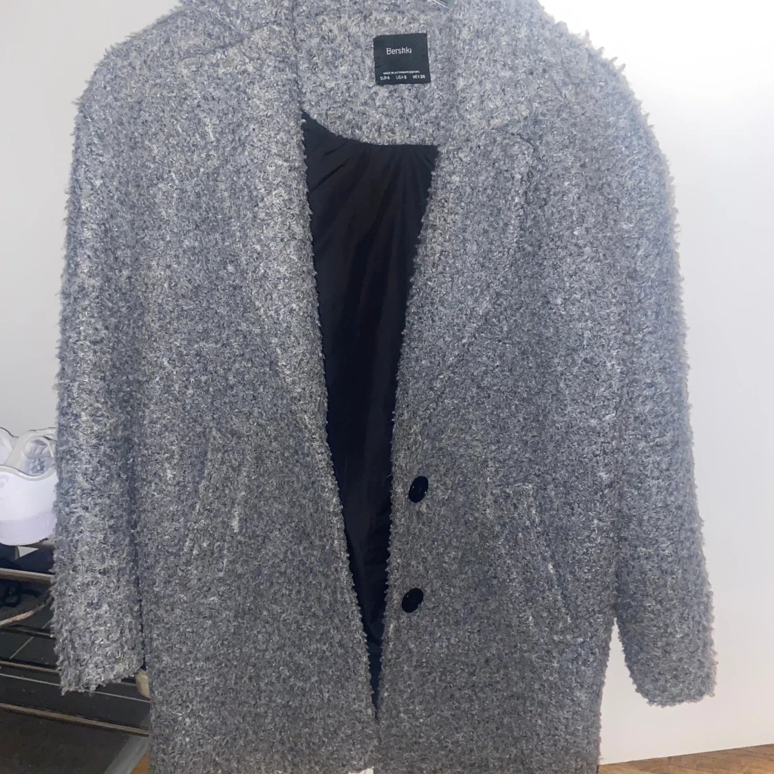 Grå teddyjacka - 90