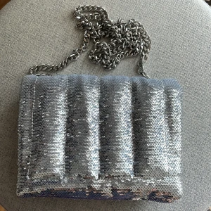 Silver sequins zara bag - Silver sequins crossbody bag Zara Never used  14*18 cm