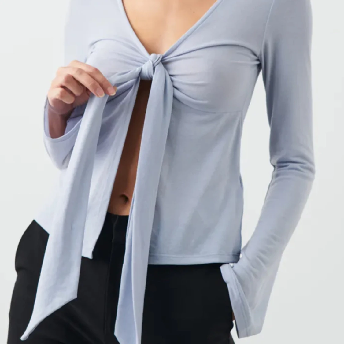 Gina tricot tie front top