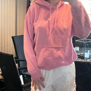 Rosa hoodie - Varm och tjock fin rosa hoodie