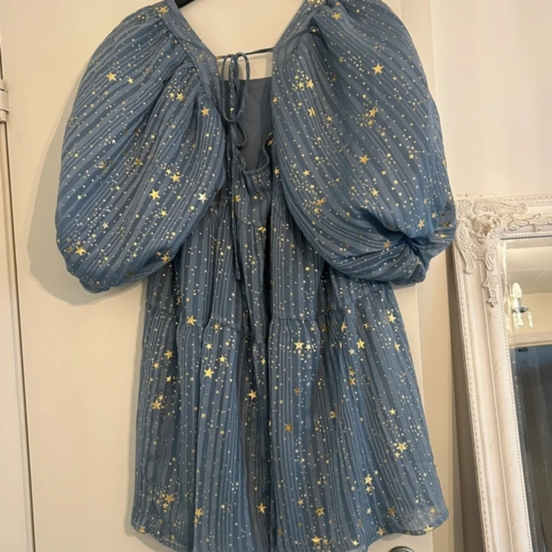 Blå mini klänning  - 90