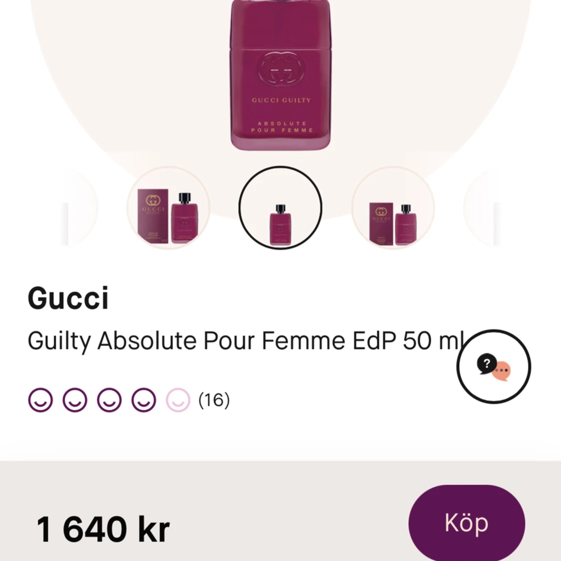 Gucci guilty parfym  - 90