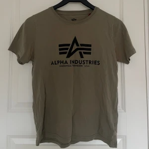 Alpha Industries t-shirt - En Alpha Industries t-shirt använd fåtal gånger men inga defekter. Storlek 14 years. Nypris 299kr men säljer för 70kr🥰