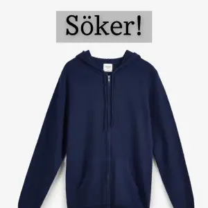 Söker en Kashmir zip hoodie i mörkblå, storlek M! Helst från John Henric eller liknande🤝
