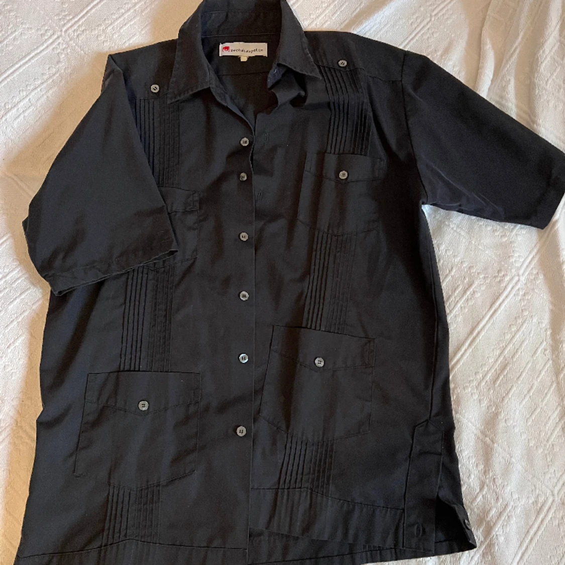 Svart skjorta medium ärm - Svenska Spel Unisex