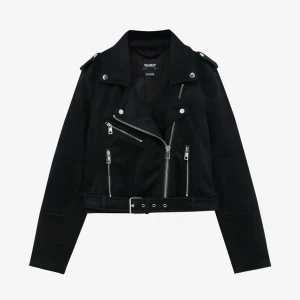 Pull & Bear mocka jacka i konstläder - Slutsåld jacka från pull&bear i mycket fint skick, inköpt på Zalando.