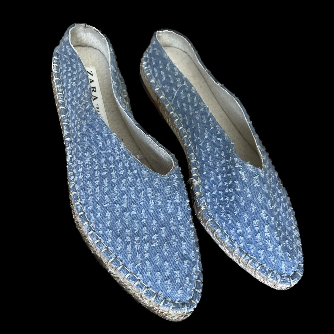 Jeanstofflor/sandaler