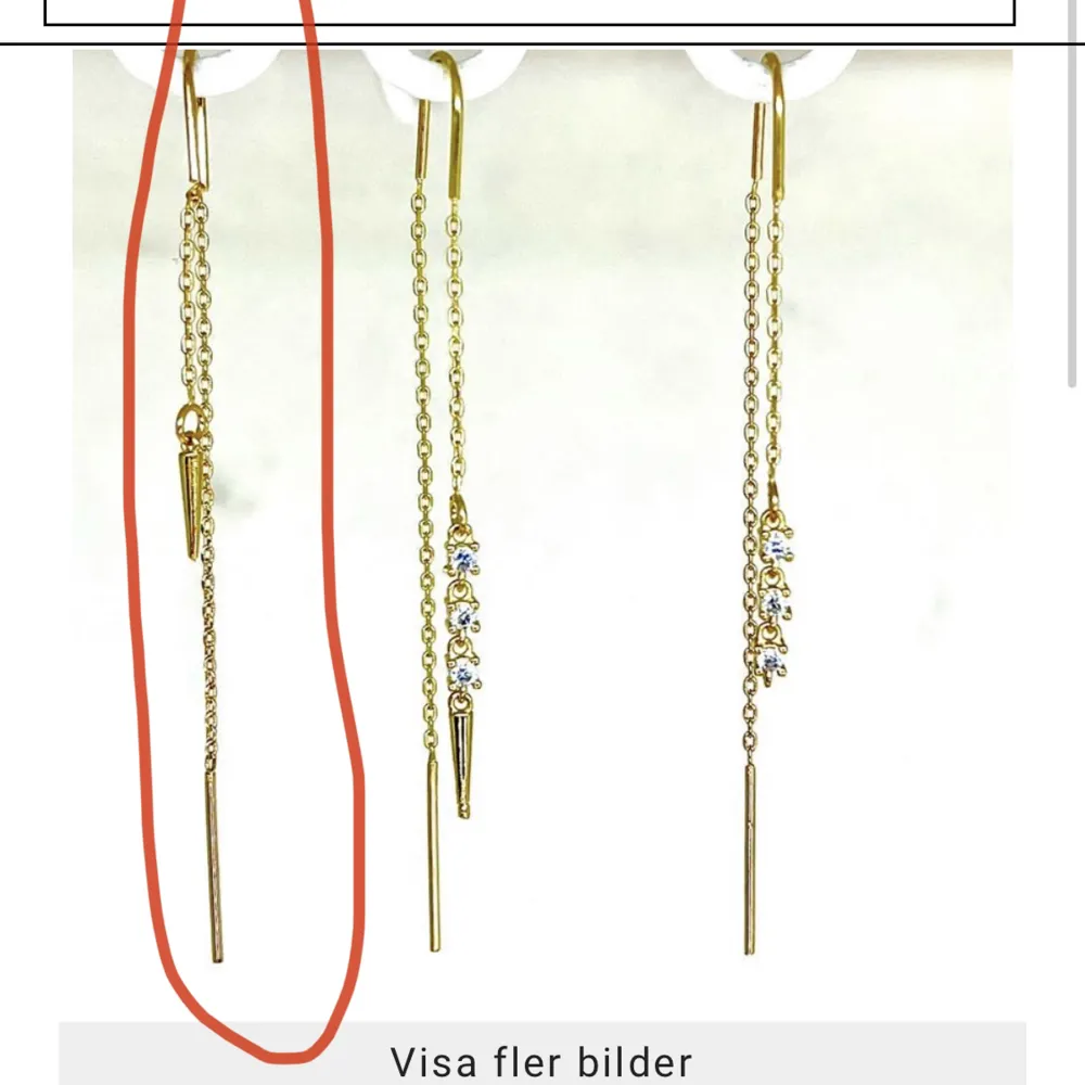 Säljer detta söta guldiga nit-örhänget från L8hasselblad då det inte kommer till användning, Nypris 300kr, säljer för 200kr.❤️. Accessoarer.