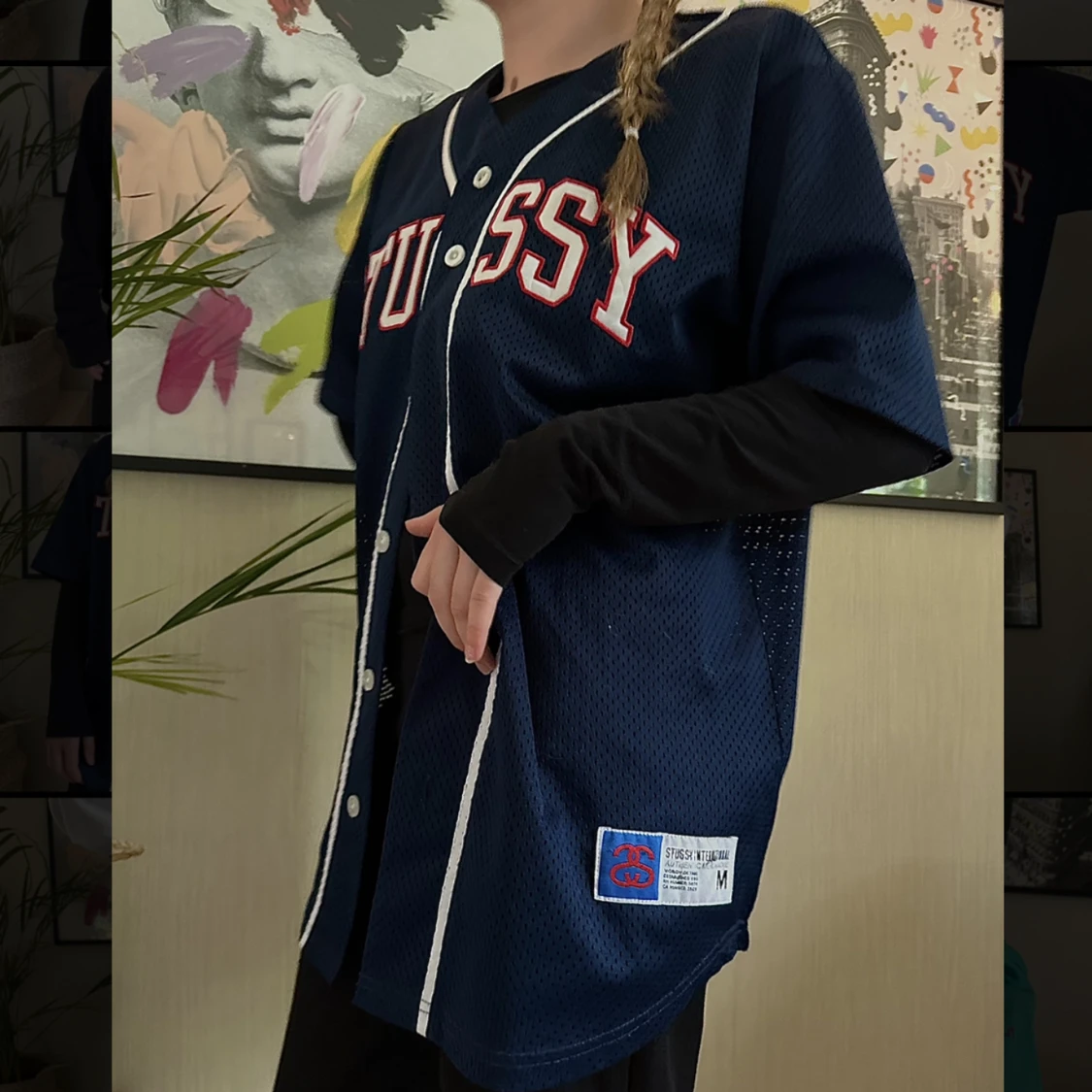 Stüssy baseballshirt - 90