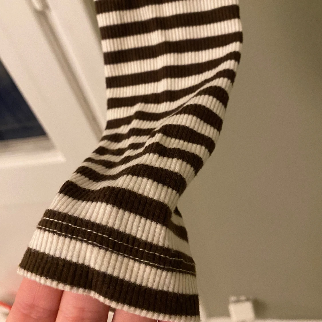 Randig långärmad topp - 91