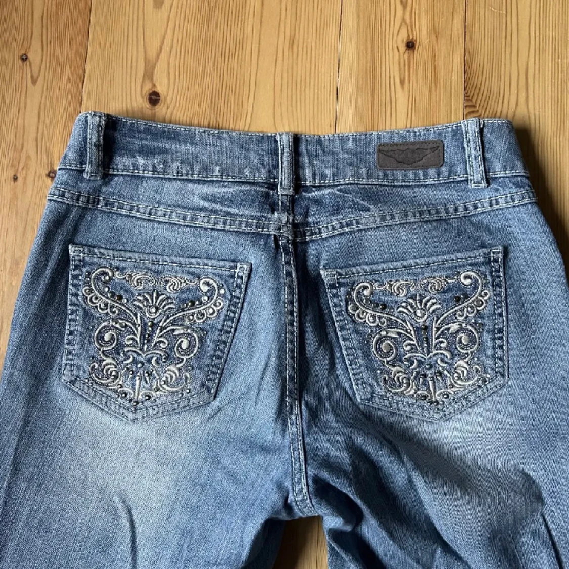 Lågmidjade bootcut jeans - 91
