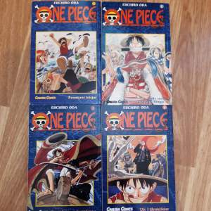 Manga av One Piece på Svenska, kan köpas 1 för 50 eller alla för 150. Kan också bytas beroende på vad du har