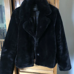 Svart pälsjacka  - Svart pälsjacka, använd 2 gånger så nästan i nyskick, är i M men skulle säga att den sitter mer som en S 