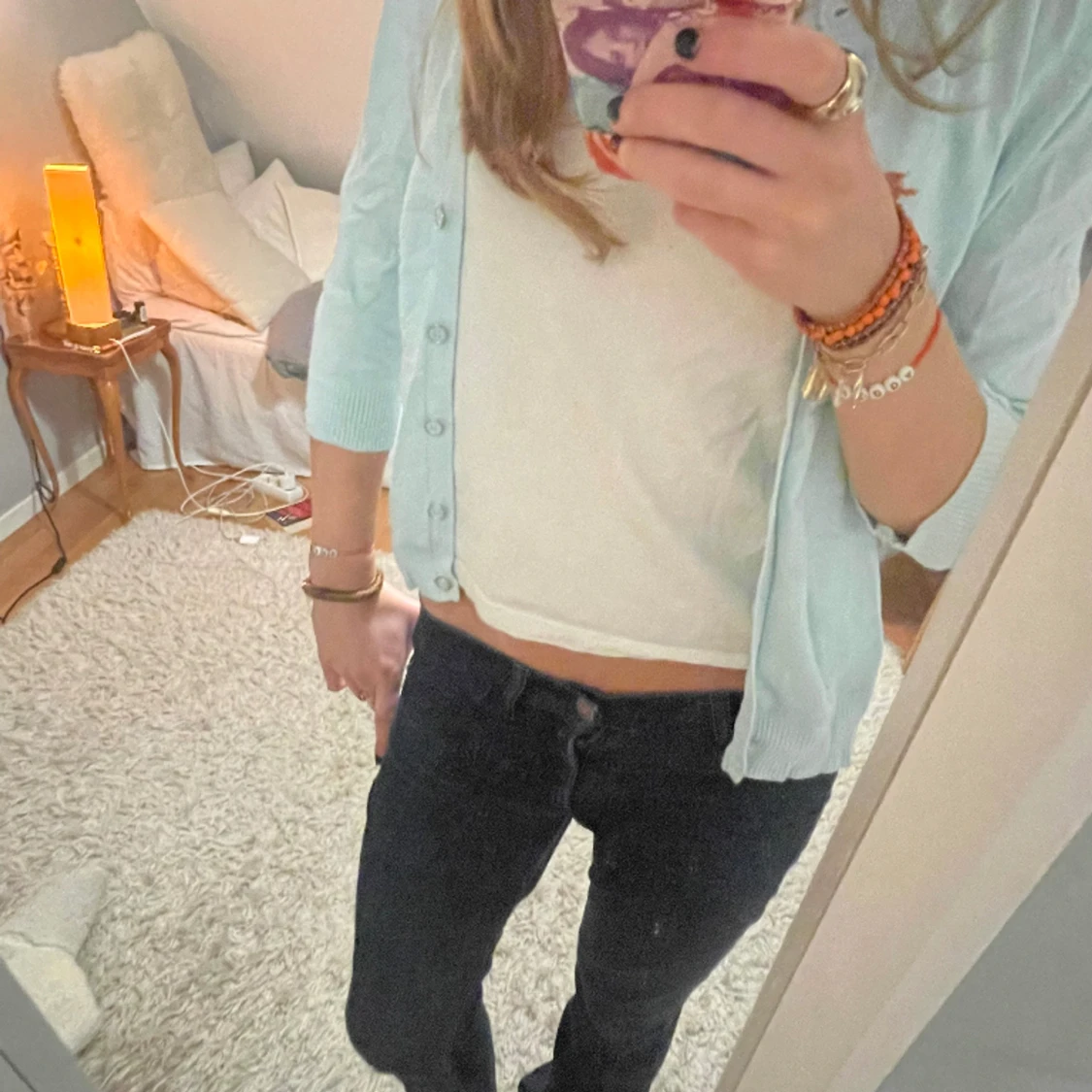 Trekvartsärmad kofta