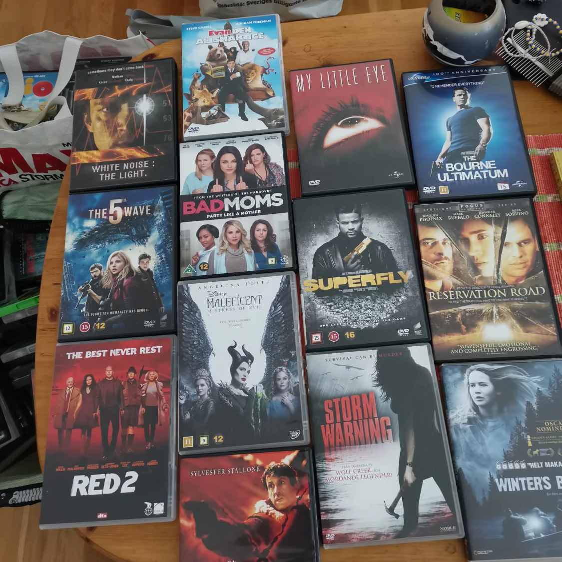 13 st dvd filmer blandat 20 kr st