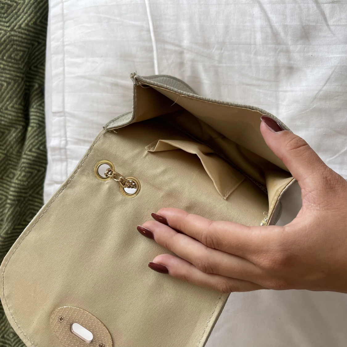 handväska, beige - 91