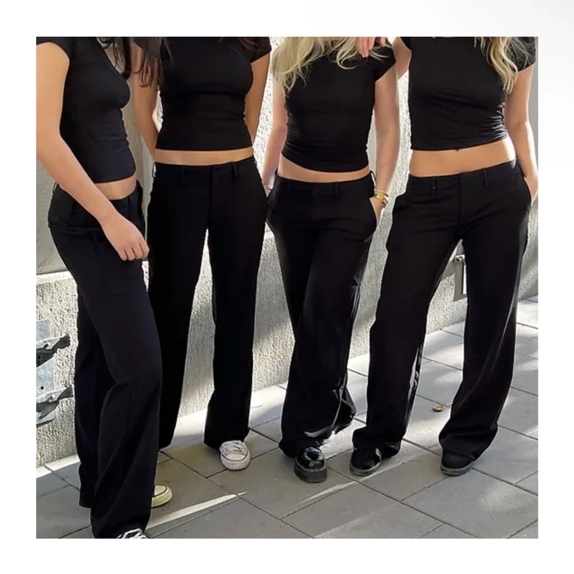 Lågmidjade kostymbyxor