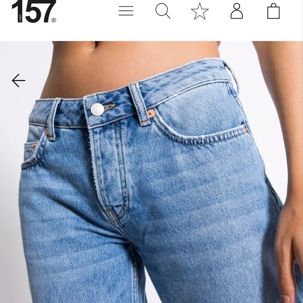 Dom är från lager 157 kostade 400 kr och säljer för 200 kr. Ladrig andvänt för att de är lite stora. De är i storlek XS och  det är som en 34 kanske. . Jeans & Byxor.