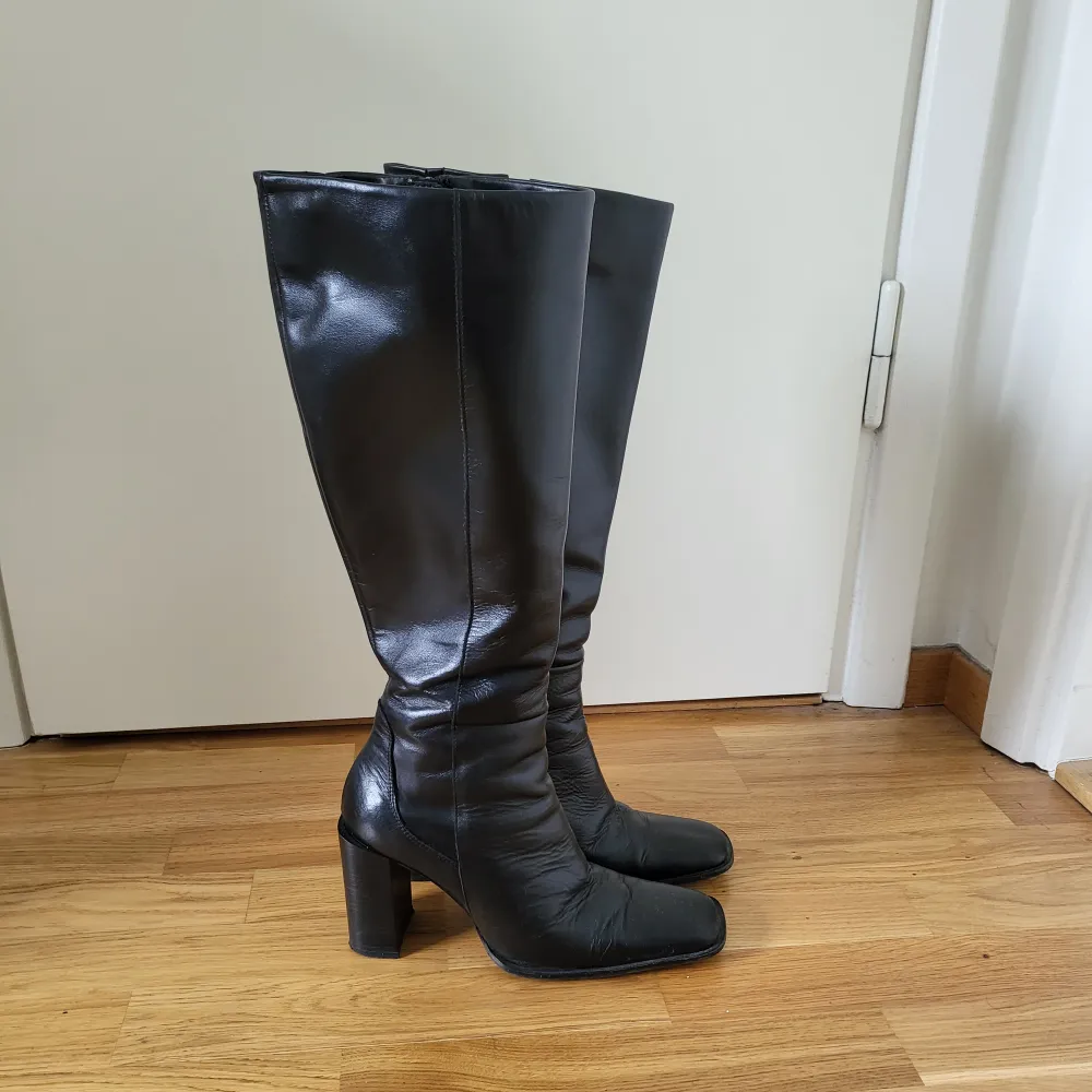 Svarta boots från Mango 🖤. Skor.