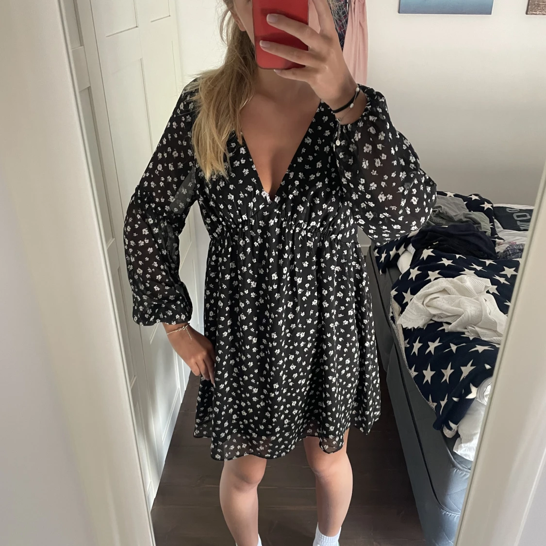 Mönstring klänning - 91