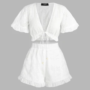 Super gulligt set - Set med shorts och knyt topp Original påse kvar 