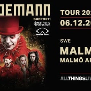 Lindemann Tour 20231206 - 2 biljetter till  Till Lindemann  Malmö Arena 20231206