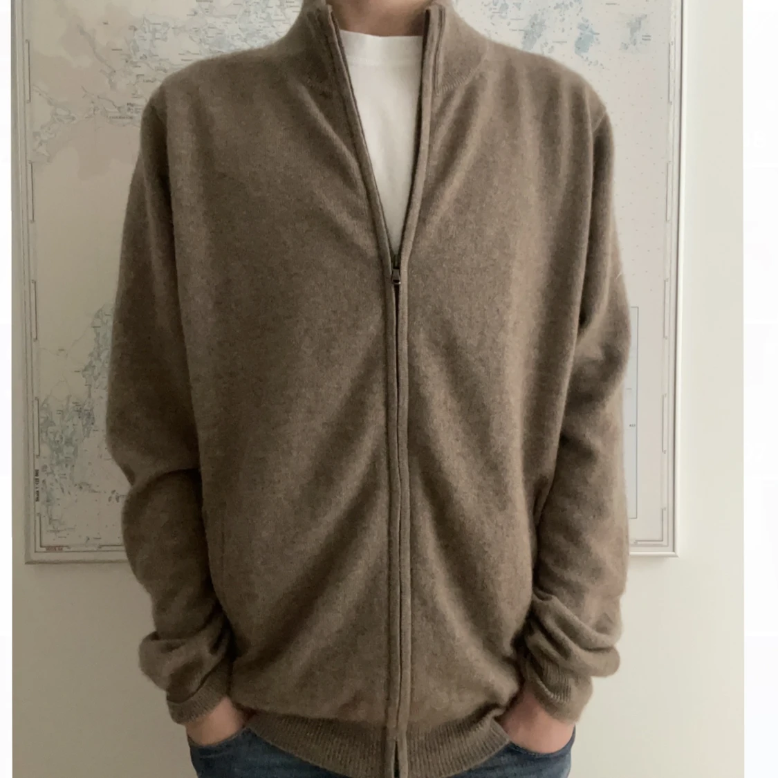 100% Kashmir Full zip 