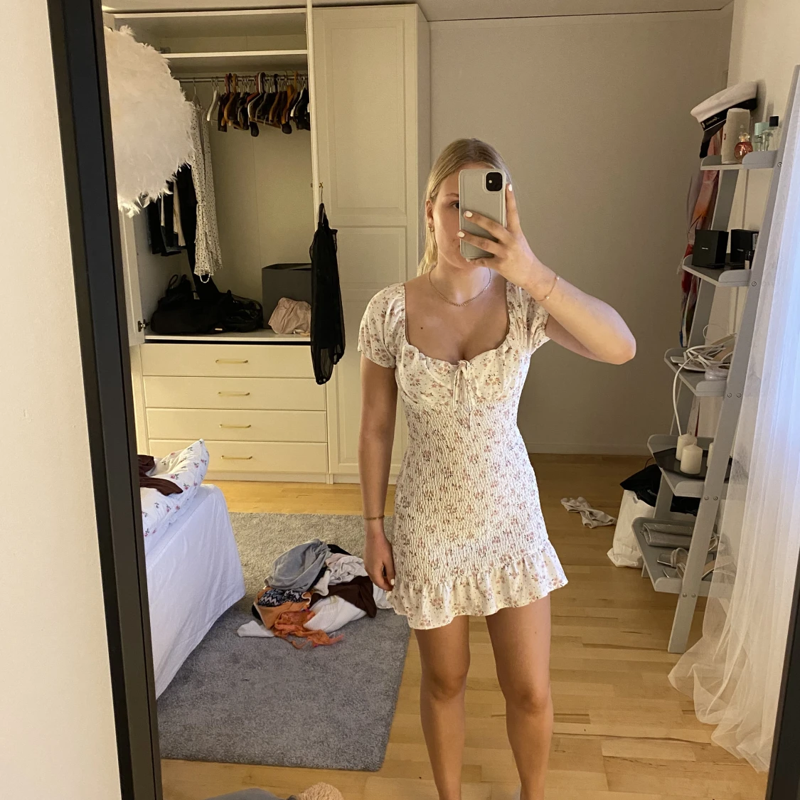 Blommig klänning  - 90