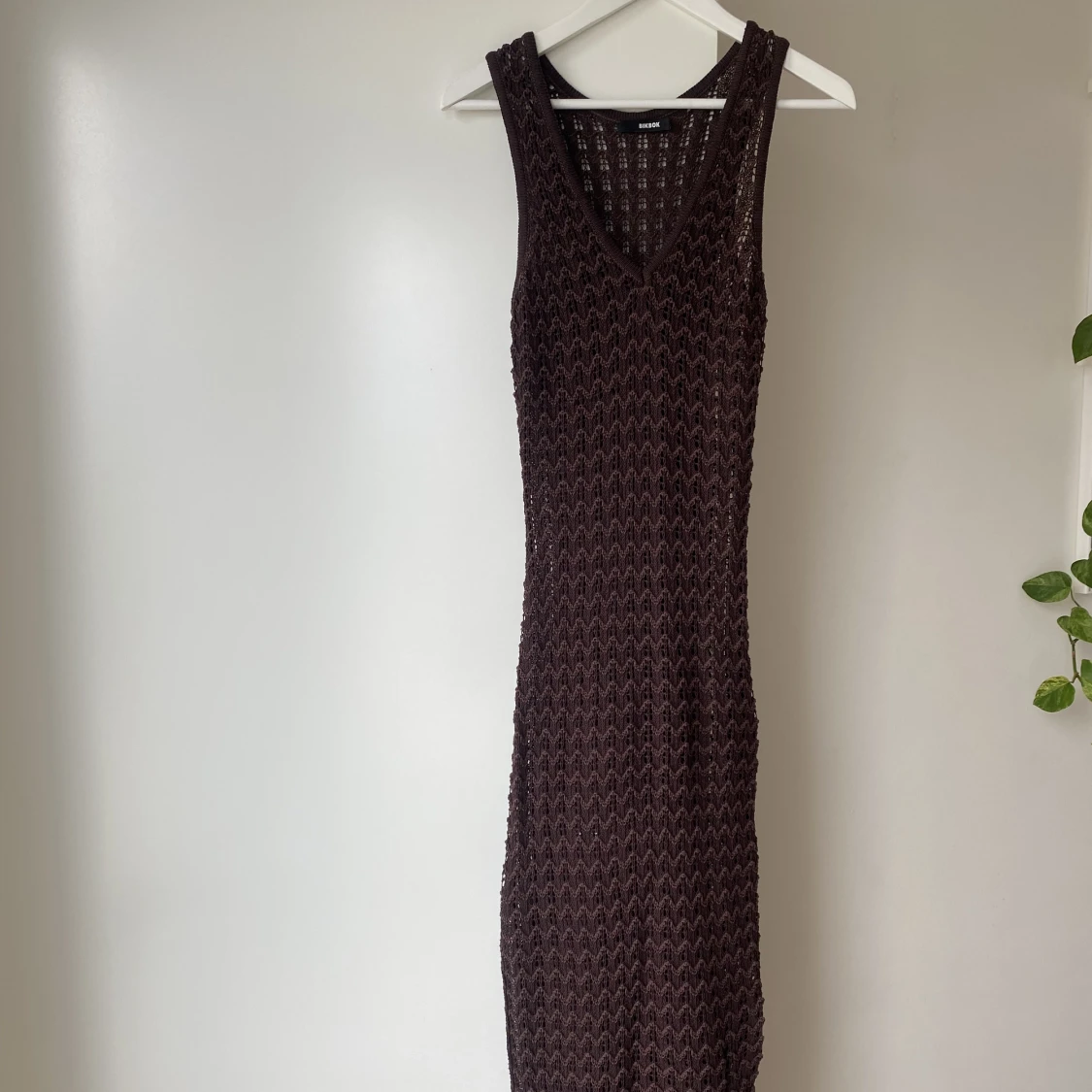 Stickad långklänning - 90