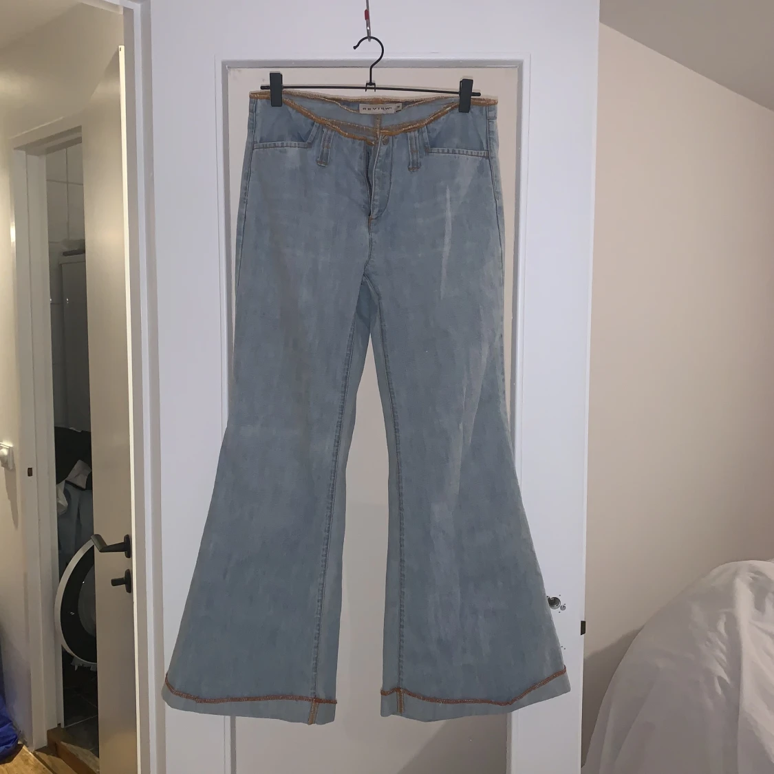 Lågmidjade jeans utan backfickor🦐